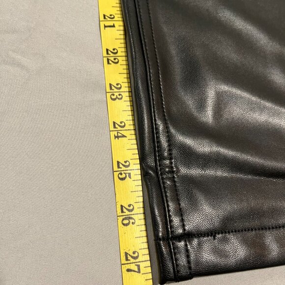 Abercrombie & Fitch Black Faux Leather Pants Size 00 - Picture 5 of 6